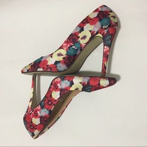 Floral High Heel Shoes
